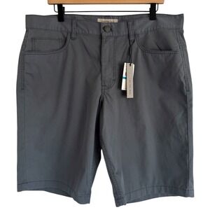 Calvin Klein Jeans Men's Gray Washed Haze Chino Shorts Size 36 NWT 100% Cotton